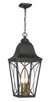 Minka-Lavery - 73357-757 - Four Light Outdoor Pendant - Cardigan - Sand Coal Black & Olden Brass