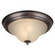 Forte - 20026-02-32 - Two Light Flush Mount - Family Number 481 - Antique Bronze