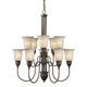 Forte - 2352-10-32 - Ten Light Chandelier - Family Number 451 - Antique Bronze