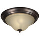 Forte - 2530-02-32 - Two Light Flush Mount - Family Number 481 - Antique Bronze