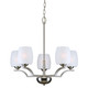 Forte - 2631-05-55 - Five Light Chandelier - Brushed Nickel