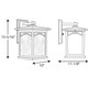 Residence One Light Wall Lantern (P6054-20)