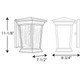 Arrive LED LED Wall Lantern (P6068-3130K9)
