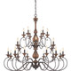 Quoizel - ABN5024RK - 24 Light Chandelier - Auburn - Rustic Black