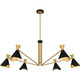 Quoizel - ADN5052MBK - Six Light Chandelier - Arden - Matte Black