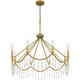 Airedale Eight Light Chandelier (AID5030AB)