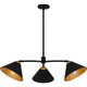 Alscott Three Light Chandelier (ALS5032MBK)