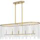 Apelle Five Light Linear Chandelier (APE542AB)