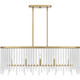 Apelle Five Light Linear Chandelier (APE542AB)