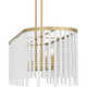 Apelle Five Light Linear Chandelier (APE542AB)
