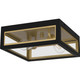 Bourbon Two Light Outdoor Flush Mount (BBN1612MBK)