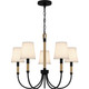 Quoizel - BYL5025MBK - Five Light Chandelier - Bayside - Matte Black