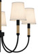 Bayside Five Light Chandelier (BYL5025MBK)