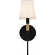 Bayside One Light Wall Sconce (BYL8705MBK)