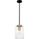 Quoizel - CAY1508MBK - One Light Mini Pendant - Carly - Matte Black