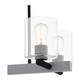 Caldwell Four Light Linear Chandelier (CDW5022MBK)