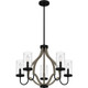 Cornelia Five Light Chandelier (CNE5026MBK)