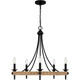 Catania Five Light Chandelier (CNI5026MBK)