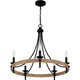 Catania Five Light Chandelier (CNI5026MBK)