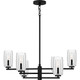 Cunningham Six Light Chandelier (CUN5026MBK)