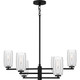 Cunningham Six Light Chandelier (CUN5026MBK)