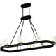 Gloucester Eight Light Linear Chandelier (GLC842MBK)