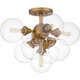 Glinda Five Light Semi Flush Mount (GLI1720BWS) Glinda Five Light Semi Flush Mount (GLI1720BWS)