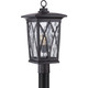Quoizel - GVR9010K - One Light Outdoor Post Mount - Grover - Mystic Black