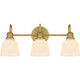 Quoizel - HIN8622AB - Three Light Bath - Hinton - Aged Brass