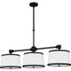 Kylen Three Light Linear Chandelier (KYL342MBK)