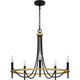 Legare Five Light Chandelier (LGR5026MBK)