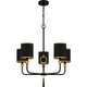 Lockery Five Light Chandelier (LKY5028MBK)
