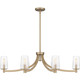 Miccio Six Light Linear Chandelier (MIC638BGD)