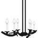 Oakley Six Light Linear Chandelier (OAK644EK)