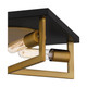 Brunson Four Light Flush Mount (QFL5353AB) Brunson Four Light Flush Mount (QFL5353AB)
