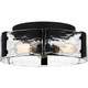 Quoizel - QFL5636MBK - Three Light Flush Mount - Quoizel Flush Mount - Matte Black