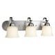 Forte - 5195-03-55 - Three Light Bath Bar - Brushed Nickel