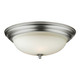Forte - 6029-03-55 - Three Light Flush Mount - Brushed Nickel