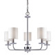 Forte - 7070-05-55 - Five Light Chandelier - Brushed Nickel