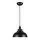 Forte - 7690-01-04 - One Light Mini Pendant - Black
