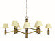 Framburg - 5638 AB/MBLACK - Eight Light Chandelier - Hampton - Antique Brass/Matte Black