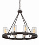 Inman Eight Light Outdoor Chandelier (1-1130-8-13)