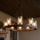 Inman Eight Light Outdoor Chandelier (1-1130-8-13)