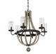 Eden Six Light Outdoor Chandelier (1-2100-6-70)