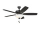 Generation Lighting - 5COM52MBKD-V1 - 52 Ceiling Fan - Colony - Midnight Black Generation Lighting - 5COM52MBKD-V1 - 52 Ceiling Fan - Colony - Midnight Black