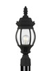 Generation Lighting - 82202-12 - One Light Outdoor Post Lantern - Wynfield - Black