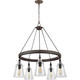 Generation Lighting - F3169/5DWI - Five Light Chandelier - Loras - Dark Weathered Iron
