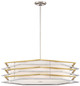 George Kovacs - P1073-657-L - LED Pendant - Levels - Polished Nickel W/Honey Gold