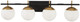 George Kovacs - P1354-618 - Four Light Bath - Alluria - Weathered Black With Autumn Gold