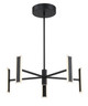 George Kovacs - P1415-66A-L - LED Chandelier - Edge - Coal Black George Kovacs - P1415-66A-L - LED Chandelier - Edge - Coal Black